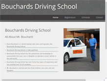 Tablet Screenshot of bouchardsdrivingschool.com